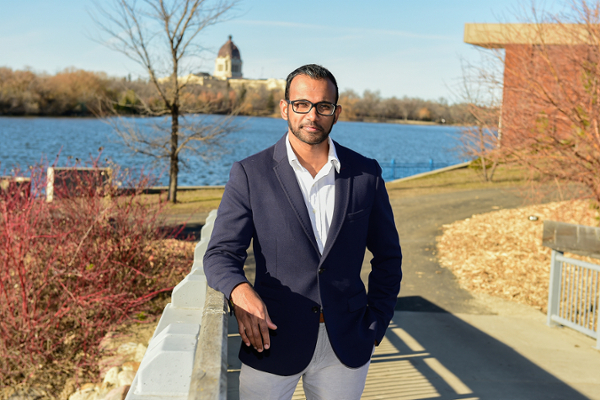 Dr. Tarun Katapally was awarded $554,434 over three years to further develop a digital health platform called CO-Away. Photo by: Debra Marshall courtesy of SHRF