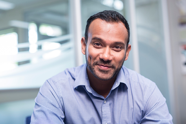 Tarun Katapally, JSGS Associate Professor and Director, DEPtH Lab (Photo credit: Johnson Shoyama Graduate School)