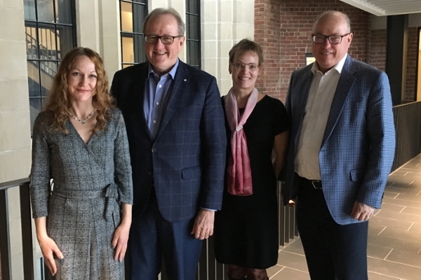 (L-R): Larissa Shasko, the Honourable Wayne Wouters, Margot Hurlbert, Doug Moen